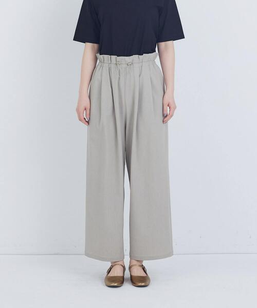 ADIEU TRISTESSE（アデュートリステス）の「ポプリンストレートパンツ（その他パンツ・レディース・グレー/ブラウン・38）」の14枚目の写真