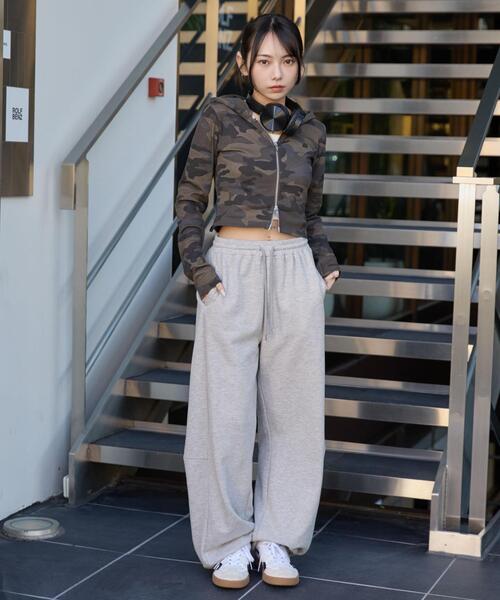 WEGO（ウィゴー）の「WEGO/【26年春新作】リブジップパーカー（パーカー・レディース・その他1/杢グレー/スミクロ・FREE）」の6枚目の写真