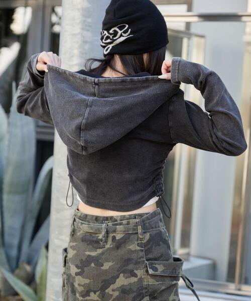 WEGO（ウィゴー）の「WEGO/【26年春新作】リブジップパーカー（パーカー・レディース・その他1/杢グレー/スミクロ・FREE）」の17枚目の写真