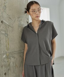 GALLEST | Comfy SET UP|フレアスリーブブラウス【セットアップ対応/通勤/カセット服】(シャツ/ブラウス)