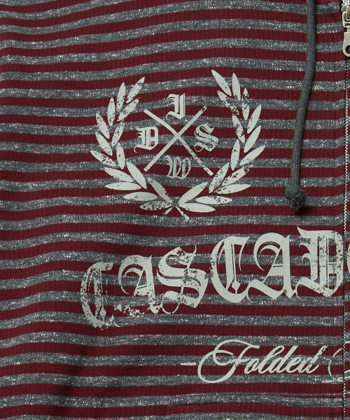 IDWS(アイドンワナセル)の「Proto Stripe Hoodie Zip Up Burgundy(パーカー・レディース・その他・1/2/0)」の10枚目の写真
