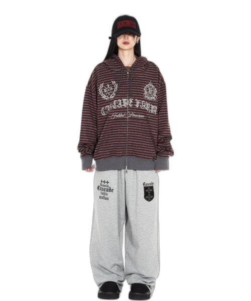 IDWS(アイドンワナセル)の「Proto Stripe Hoodie Zip Up Burgundy(パーカー・レディース・その他・1/2/0)」の13枚目の写真