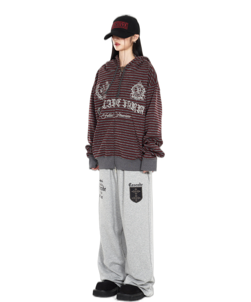 IDWS(アイドンワナセル)の「Proto Stripe Hoodie Zip Up Burgundy(パーカー・レディース・その他・1/2/0)」の17枚目の写真