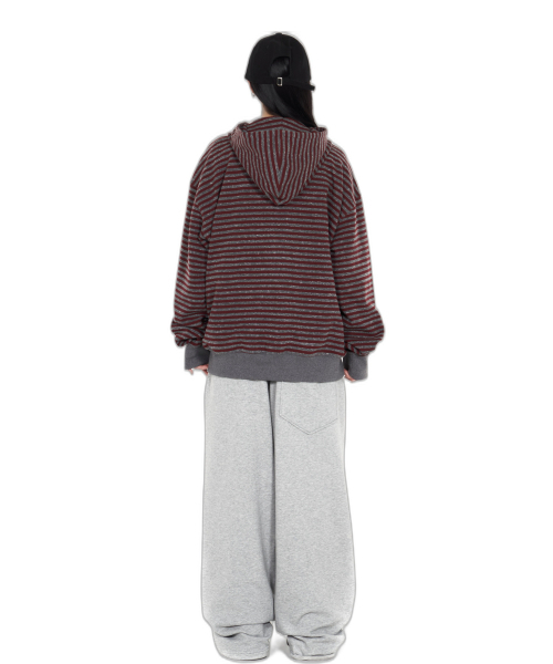 IDWS(アイドンワナセル)の「Proto Stripe Hoodie Zip Up Burgundy(パーカー・レディース・その他・1/2/0)」の21枚目の写真