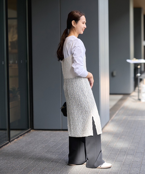 FRAMeWORK（フレームワーク）の「≪追加≫シャーリングレースキャミワンピース 2（ワンピース・レディース・ホワイト/ブラック・FREE）」の6枚目の写真