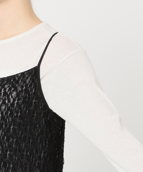 FRAMeWORK（フレームワーク）の「≪追加≫シャーリングレースキャミワンピース 2（ワンピース・レディース・ホワイト/ブラック・FREE）」の17枚目の写真