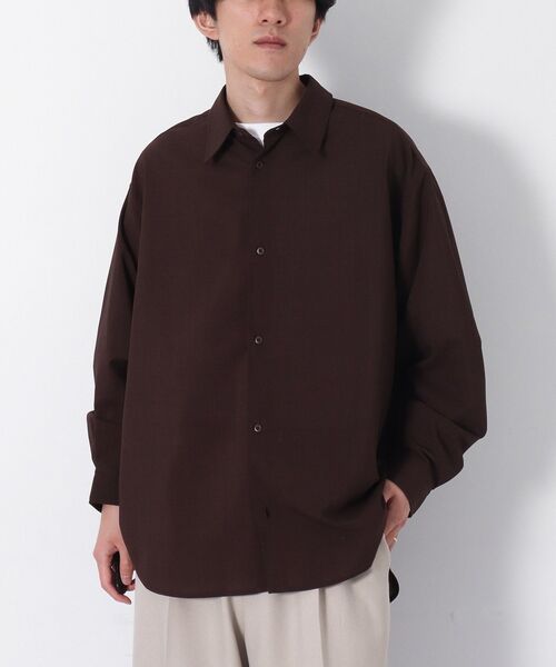 CRAFT STANDARD BOUTIQUE（クラフトスタンダードブティック）の「イージーケア ・吸水速乾 ・UVカット レギュラーカラーシャツ（シャツ/ブラウス・メンズ・ブラウン/ブラック・L/M）」の10枚目の写真