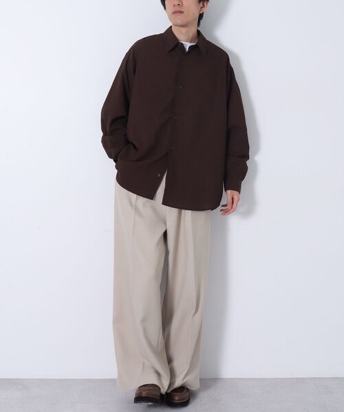 CRAFT STANDARD BOUTIQUE（クラフトスタンダードブティック）の「イージーケア ・吸水速乾 ・UVカット レギュラーカラーシャツ（シャツ/ブラウス・メンズ・ブラウン/ブラック・L/M）」の13枚目の写真