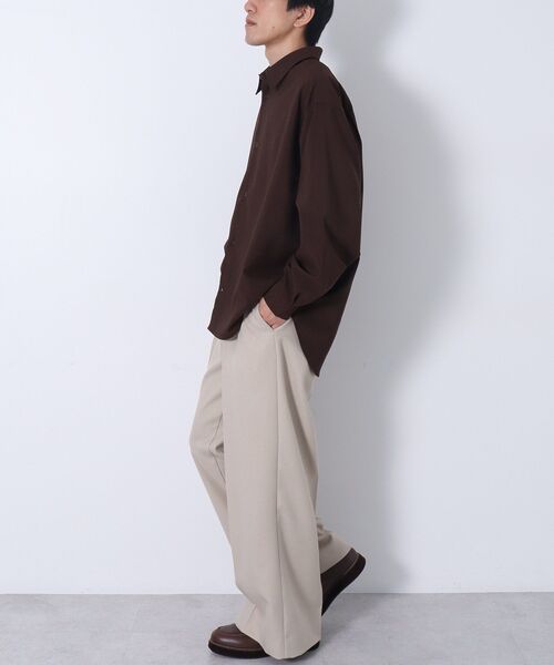 CRAFT STANDARD BOUTIQUE（クラフトスタンダードブティック）の「イージーケア ・吸水速乾 ・UVカット レギュラーカラーシャツ（シャツ/ブラウス・メンズ・ブラウン/ブラック・L/M）」の14枚目の写真