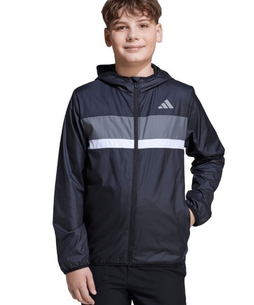 adidas(アディダス)の「アディダス adidas Tiberioウィンドブレーカー キッズ(ナイロンジャケット・キッズ・ネイビー・130cm/140cm/150cm/160cm)」の8枚目の写真