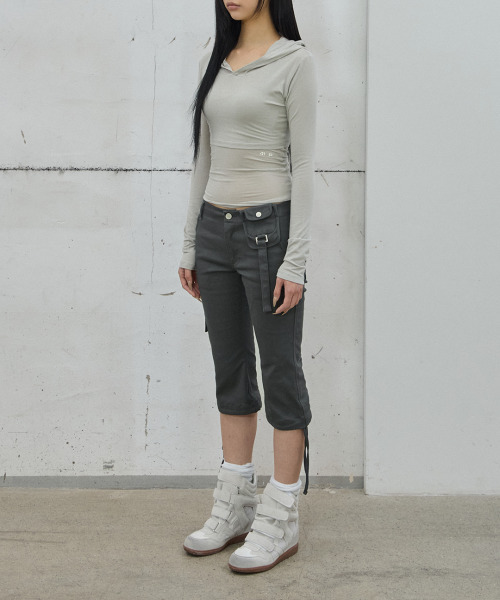 41PRAY（サイルプレイ）の「Layered Bolero  Long Sleeve / Warm Grey（その他トップス・レディース・アッシュグレー・OS）」の5枚目の写真