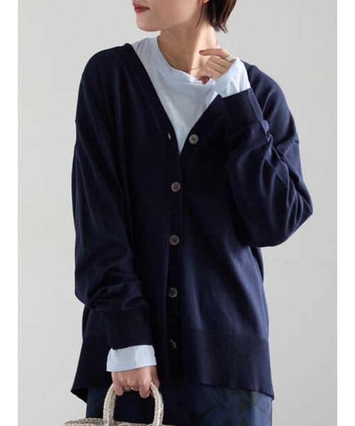 Te chichi(テチチ)の「【雑誌掲載】2WAYカシュクールVネックカーディガン《2026 spring catalog item》(カーディガン/ボレロ・レディース・グリーン/ネイビー/シルバー/ベージュ・F)」の3枚目の写真