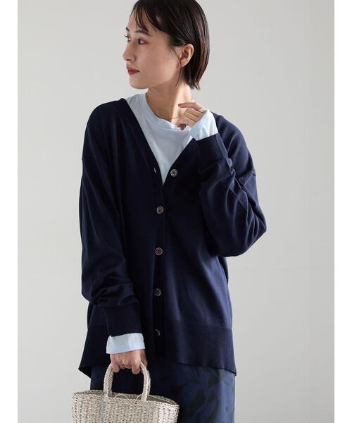 Te chichi(テチチ)の「【雑誌掲載】2WAYカシュクールVネックカーディガン《2026 spring catalog item》(カーディガン/ボレロ・レディース・グリーン/ネイビー/シルバー/ベージュ・F)」の8枚目の写真