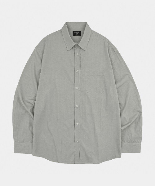 LETTERCOMO（レテルコモ）の「エッセンシャルペーパーソリッドシャツスモークグレー（シャツ/ブラウス・レディース・その他・MEDIUM/LARGE）」の5枚目の写真