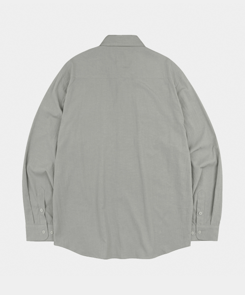 LETTERCOMO（レテルコモ）の「エッセンシャルペーパーソリッドシャツスモークグレー（シャツ/ブラウス・レディース・その他・MEDIUM/LARGE）」の4枚目の写真