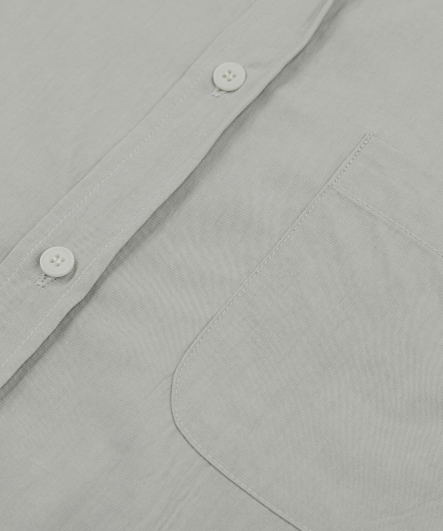 LETTERCOMO（レテルコモ）の「エッセンシャルペーパーソリッドシャツスモークグレー（シャツ/ブラウス・レディース・その他・MEDIUM/LARGE）」の2枚目の写真