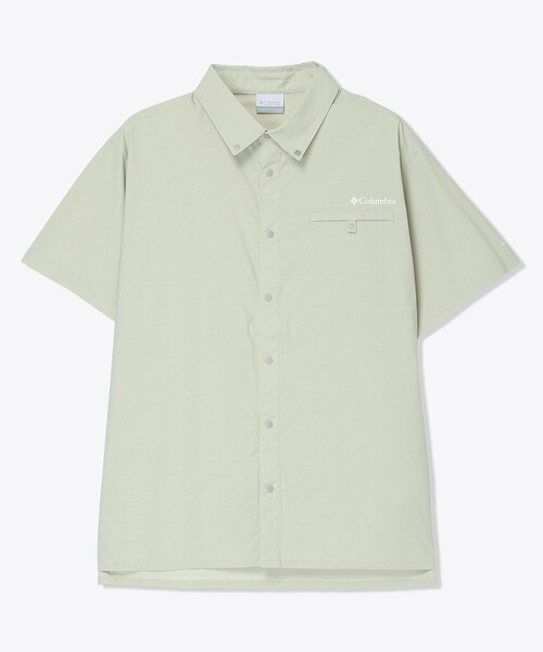 Columbia(コロンビア)の「UVカット Columbia/ トレイルラッシュ ショートスリーブ シャツ /コロンビア(シャツ/ブラウス・メンズ・ミント/ライトオリーブ/グリーン・M/XL/S/L)」の3枚目の写真