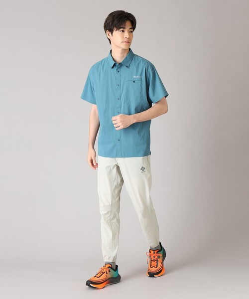 Columbia(コロンビア)の「UVカット Columbia/ トレイルラッシュ ショートスリーブ シャツ /コロンビア(シャツ/ブラウス・メンズ・ミント/ライトオリーブ/グリーン・M/XL/S/L)」の22枚目の写真