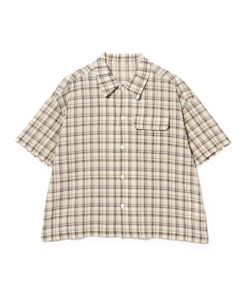 BEAMS BOY(ビームスボーイ)の「【7/31再値下げ】ボーイ チェック ショートスリーブ(シャツ/ブラウス・レディース・ベージュ/サックスブルー・ONE SIZE)」の19枚目の写真