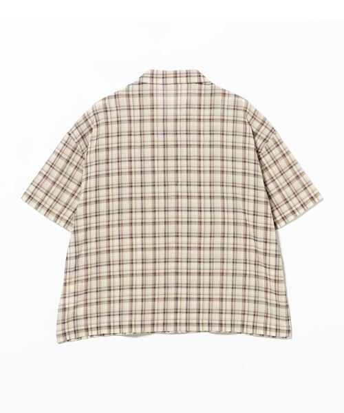 BEAMS BOY(ビームスボーイ)の「【7/31再値下げ】ボーイ チェック ショートスリーブ(シャツ/ブラウス・レディース・ベージュ/サックスブルー・ONE SIZE)」の20枚目の写真