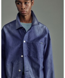 ADAM PATEK（アダムパテック）の「【ADAMPATEK/アダムパテック】blasted light moleskin short length collared jacket/ライトモールスキンショートジャケット（ブルゾン）」