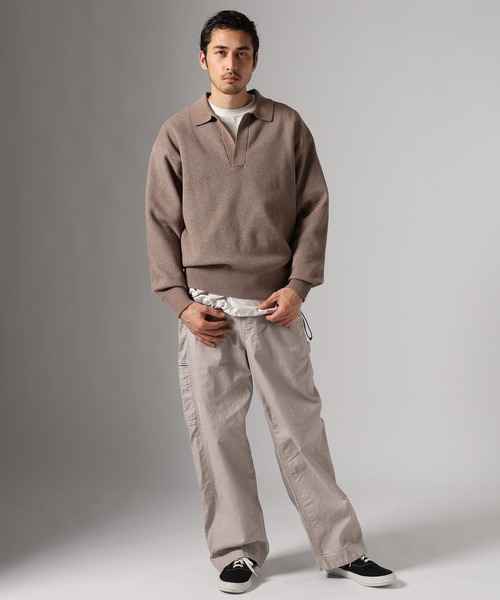 BAYFLOW（ベイフロー）の「カーブワークパンツ（その他パンツ・メンズ・グレー/ベージュ/カーキ・LARGE/MEDIUM）」の4枚目の写真