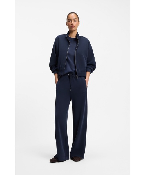 BOSS(ボス)の「【オンライン限定】リラックスフィット トラックスーツボトムス パイピングディテール(スウェットパンツ・レディース・ダークブルー・XL/S/XS/M/L)」の3枚目の写真