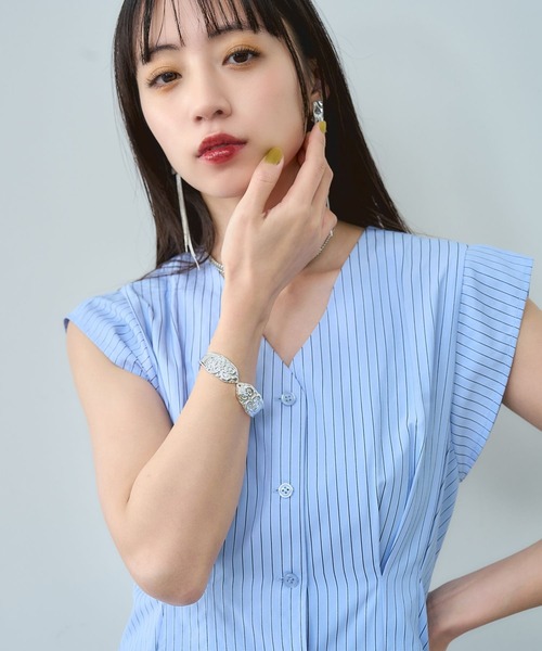 HARE（ハレ）の「ビンテージメタルバングル(HARE)（バングル/リストバンド・レディース・シルバー・FREE）」の2枚目の写真