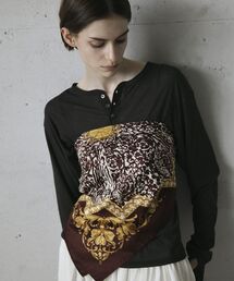 GARAGE OF GOOD CLOTHING（ガレージオブグッドクロージング）の「両面プリントスターアラベスクスカーフ（バンダナ/スカーフ）」