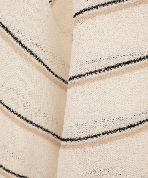 CLANE(クラネ)の「【CLANE/クラネ】SPONGY SHEER POLO KNIT TOPS/スポンジシアーポロニットトップス(ニット/セーター・レディース・ブルー/アイボリー/ネイビー・1)」の15枚目の写真