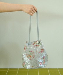 MAISON SPECIAL | 【2026SUMMER PRE-ORDER】Flower Sequin Drawstring Bag/フラワースパンコールドローストリングバッグ(ショルダーバッグ)