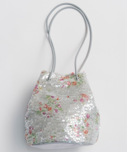 MAISON SPECIAL（メゾンスペシャル）の「【2026SUMMER PRE-ORDER】Flower Sequin Drawstring Bag/フラワースパンコールドローストリングバッグ（ショルダーバッグ・レディース・マルチ・FREE）」の2枚目の写真