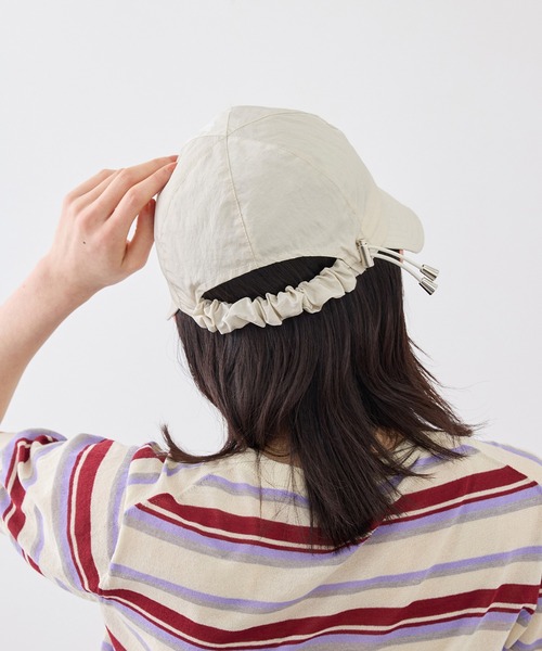 ROPE' PICNIC(ロペピクニック)の「ギャザータフタキャスキャップ(キャップ・レディース・ホワイト系その他/ブラック/ブルー系その他4・FREE)」の9枚目の写真