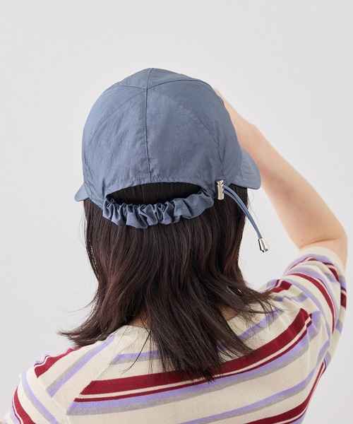 ROPE' PICNIC(ロペピクニック)の「ギャザータフタキャスキャップ(キャップ・レディース・ホワイト系その他/ブラック/ブルー系その他4・FREE)」の7枚目の写真