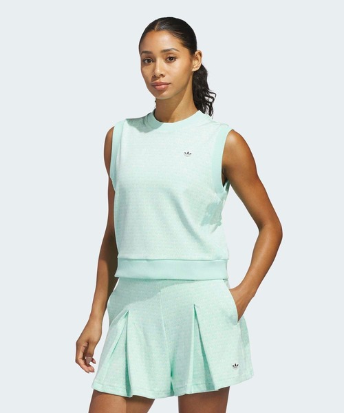adidas（アディダス）の「オリジナルス オール オーバー ベスト【adidas Golf/アディダスゴルフ】（ベスト・レディース・ブルー/グリーン・X-SMALL/X-LARGE/SMALL/MEDIUM/LARGE）」の2枚目の写真