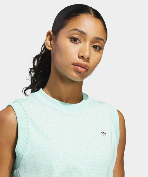 adidas（アディダス）の「オリジナルス オール オーバー ベスト【adidas Golf/アディダスゴルフ】（ベスト・レディース・ブルー/グリーン・X-SMALL/X-LARGE/SMALL/MEDIUM/LARGE）」の4枚目の写真