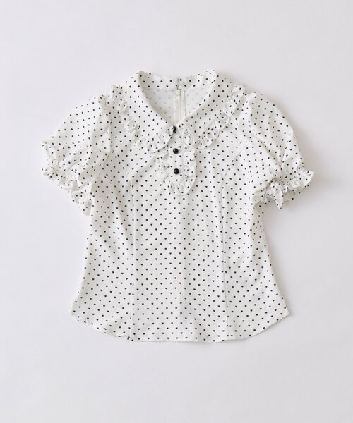 OLIVE des OLIVE(オリーブデオリーブ)の「【インフルエンサー企画】miko heart fluffy blouse(シャツ/ブラウス・レディース・オフホワイト/ピンク・FREE)」の5枚目の写真