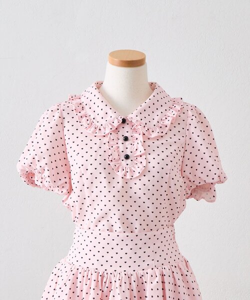 OLIVE des OLIVE(オリーブデオリーブ)の「【インフルエンサー企画】miko heart fluffy blouse(シャツ/ブラウス・レディース・オフホワイト/ピンク・FREE)」の13枚目の写真