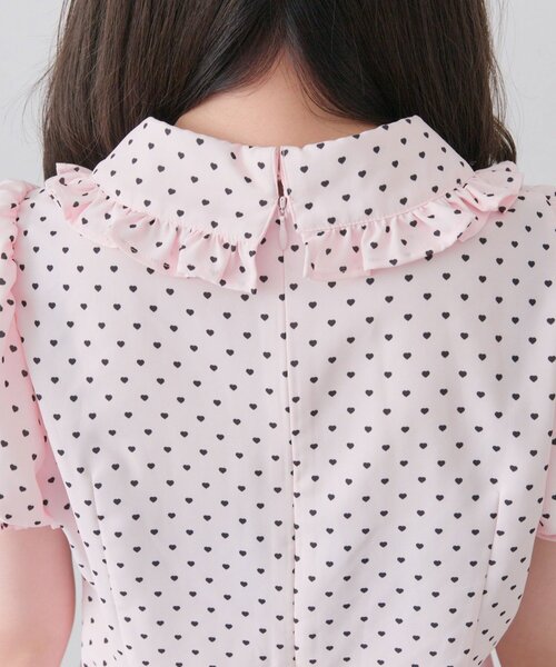 OLIVE des OLIVE(オリーブデオリーブ)の「【インフルエンサー企画】miko heart fluffy blouse(シャツ/ブラウス・レディース・オフホワイト/ピンク・FREE)」の19枚目の写真