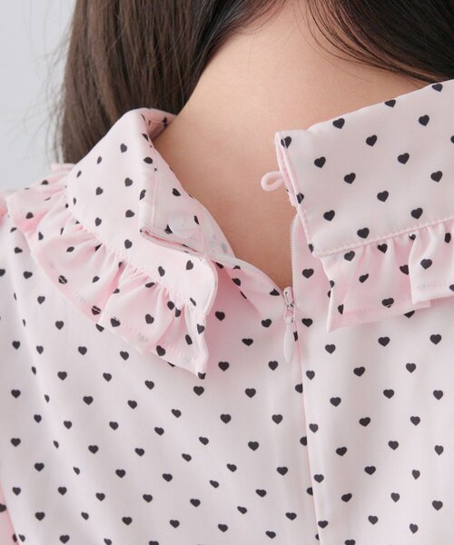 OLIVE des OLIVE(オリーブデオリーブ)の「【インフルエンサー企画】miko heart fluffy blouse(シャツ/ブラウス・レディース・オフホワイト/ピンク・FREE)」の22枚目の写真