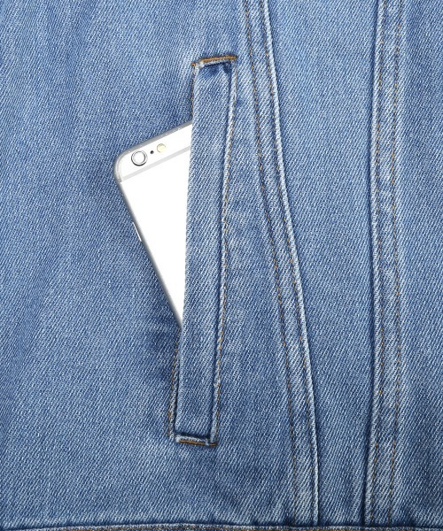 LUXSTYLE(ラグスタイル)の「ユーズド加工デニムジャケット(デニムジャケット・メンズ・ブルー/ブラック・M/XL/L)」の20枚目の写真