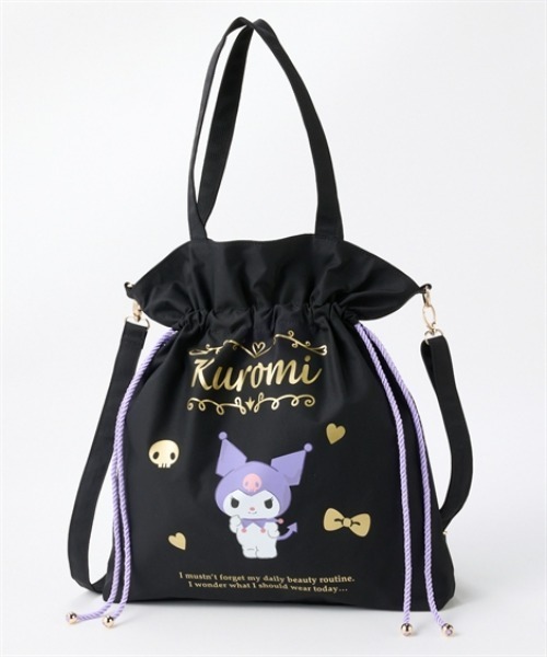 sanrio(サンリオ)の「サンリオキャラクターズ 10ポケット2WAYプリントトートバッグ(A4対応)(トートバッグ・レディース・ピンク系/ブラック系/レッド系・FREE)」の1枚目の写真