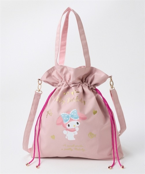 sanrio(サンリオ)の「サンリオキャラクターズ 10ポケット2WAYプリントトートバッグ(A4対応)(トートバッグ・レディース・ピンク系/ブラック系/レッド系・FREE)」の2枚目の写真