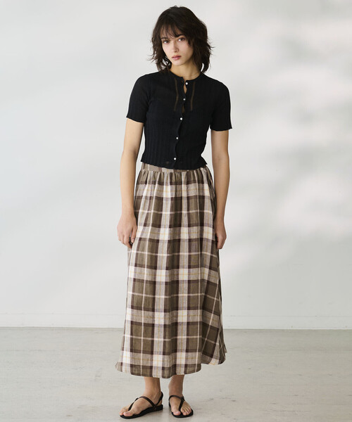 WALANCE(ワランス)の「WALANCE | ペーパーリブニット 2WAYニット WOMEN(ニット/セーター・レディース・レッド系その他/ブラック・F)」の14枚目の写真
