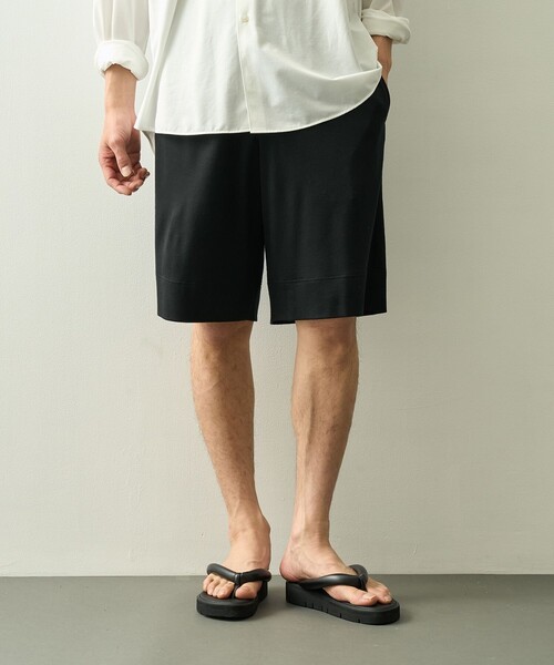 WRAPINKNOT(ラッピンノット)の「【WRAPINKNOT/ラッピンノット】Wide Shorts(その他パンツ・メンズ・ブラック・2/3)」の2枚目の写真