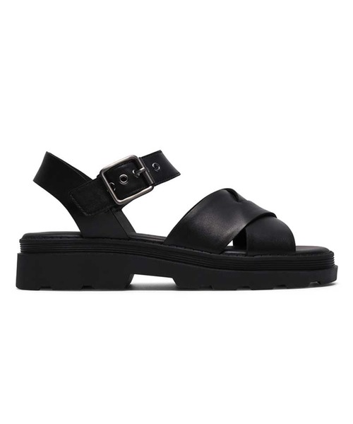 Clarks(クラークス)の「クラークス ウィメンズ Orinoco3 Cross オリノコ3クロス サンダル(サンダル・レディース・レオパード/クリーム/ブラック・55/50/45/40/35/30)」の1枚目の写真