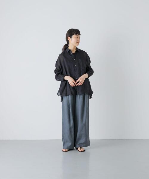 かぐれ(カグレ)の「リネンストレートイージーパンツ(その他パンツ・レディース・ベージュ系その他/ブラック/ブルー系その他・FREE)」の15枚目の写真