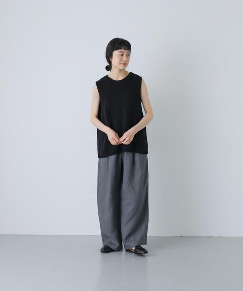 かぐれ(カグレ)の「リネンストレートイージーパンツ(その他パンツ・レディース・ベージュ系その他/ブラック/ブルー系その他・FREE)」の19枚目の写真