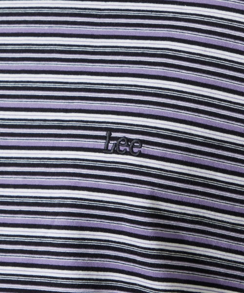 Lee(リー)の「Lee/リー ボーダーTシャツ(Tシャツ/カットソー・メンズ・パープル/オレンジ/チャコール・SMALL/MEDIUM/LARGE)」の12枚目の写真
