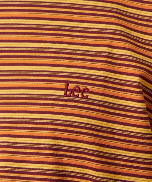 Lee(リー)の「Lee/リー ボーダーTシャツ(Tシャツ/カットソー・メンズ・パープル/オレンジ/チャコール・SMALL/MEDIUM/LARGE)」の20枚目の写真